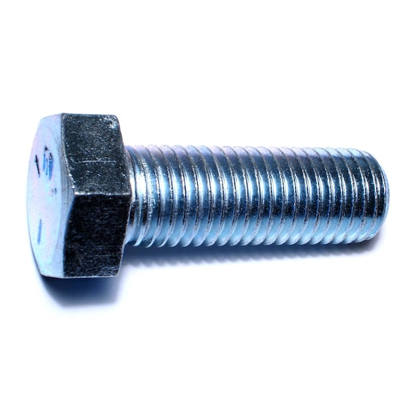 Midwest Fastener Grade 5, 7/8"-9 Hex Head Cap Screw, Zinc Plated Steel, 2-1/2 in L, 15 PK 54399 - main